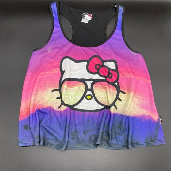 Hello Kitty Sheer Back Tank Top Women's Size M - Picture 1 of 6